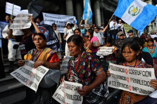 Se hace necesaria la presión internacional, incluyendo la de Colombia, para detener la obstrucción a la justicia que los políticos de Guatemala pretenden imponer. / Foto: AFP