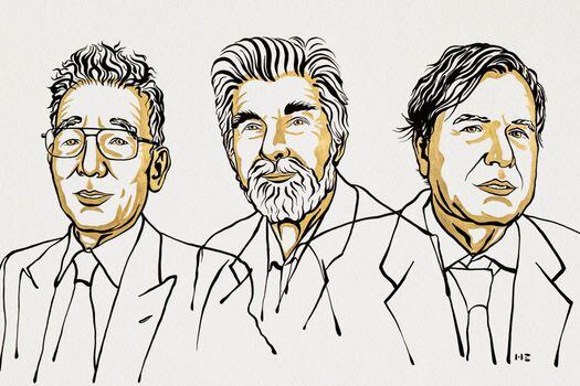 Los tres galardonados comparten el Premio Nobel de Física de este año por sus estudios de fenómenos caóticos y aparentemente aleatorios. 