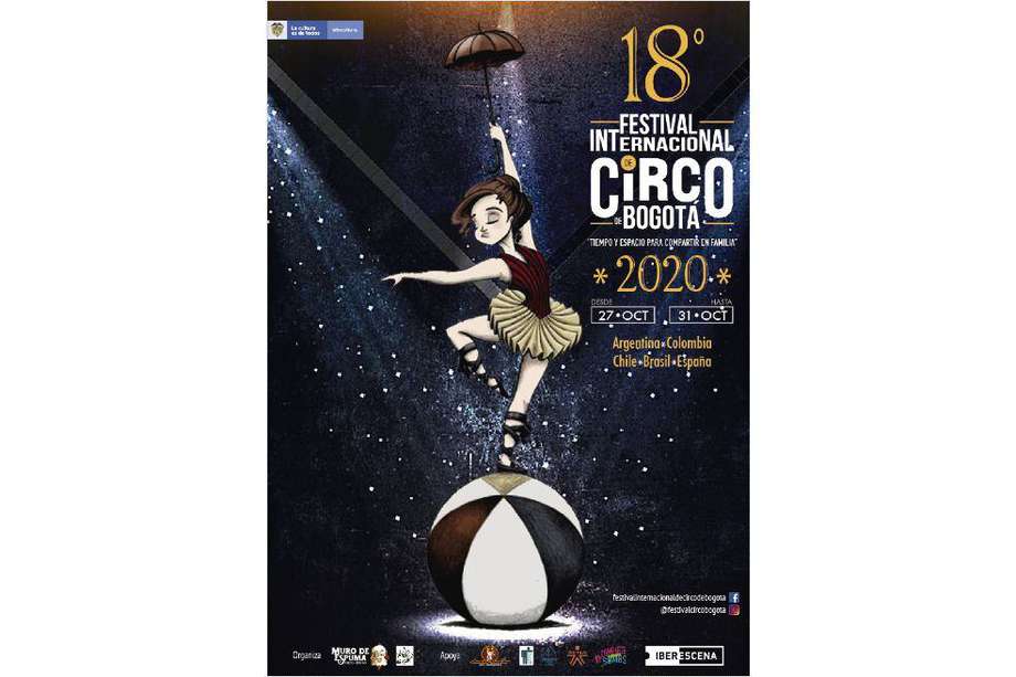 El Festival Internacional de Circo de Bogotá se celebrará de forma virtual entre el 27 y el 31 de octubre. En el marco de este evento, se llevará a cabo la edición número 15 de la Convención Latina de Circo.