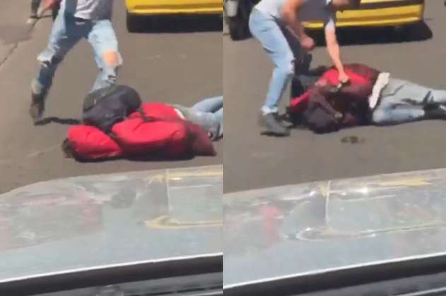 Conductor golpeó brutalmente a ladrón que intentó robarlo en Bogotá (Video)