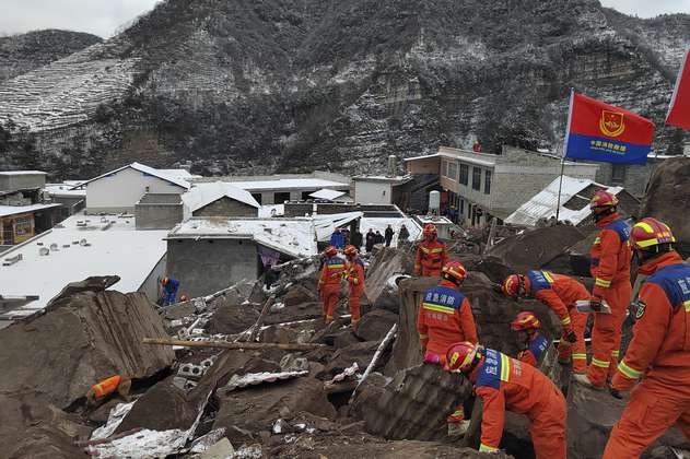 Deslizamiento de tierra en China dejó al menos 47 personas sepultadas