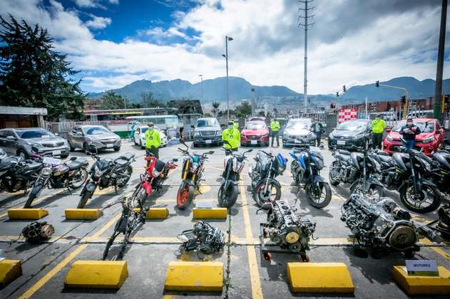 En tres días se recuperaron 30 vehículos que habían sido hurtados en Bogotá