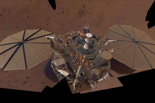 Nave InSight, de la NASA, podría quedar enterrado en el polvo de Marte