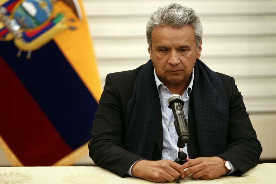 El presidente de Ecuador, Lenin Moreno, lamentó la renuncia del ministro de salud, Juan Carlos Zevallos, implicado en escándalo de vacunación. / EFE