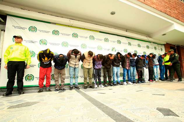 Condenan a "Los Cabra", banda de atracadores que delinquía en el centro de Bogotá