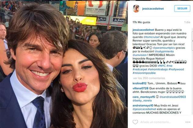 Tom Cruise se interesa en Jessica Cediel