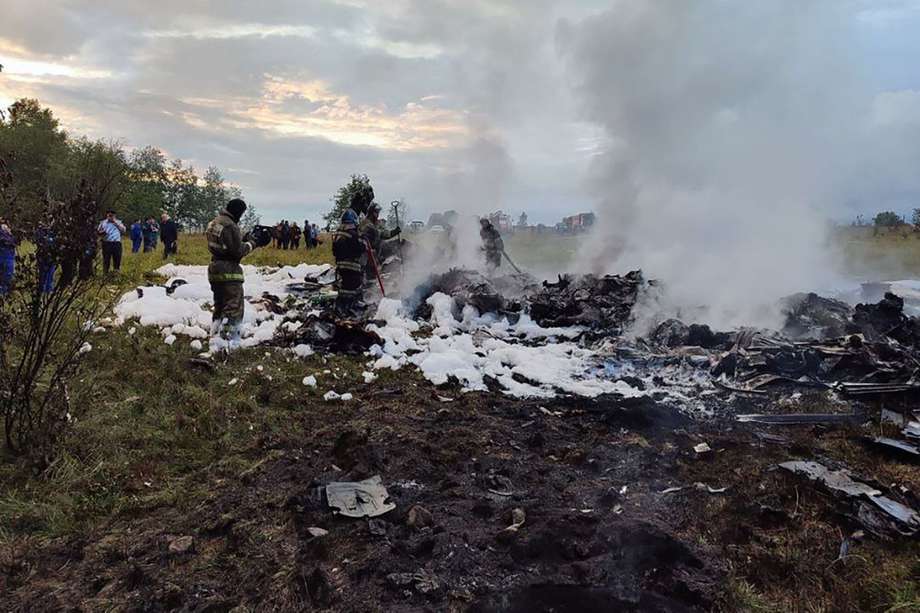 Un avión privado se estrelló en la región de Tver en Moscú y el jefe de Wagner, Yevgeny Prigozhin, estaba en la lista de pasajeros.