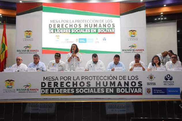 Líderes sociales de Bolívar piden mayores garantías de protección del Gobierno