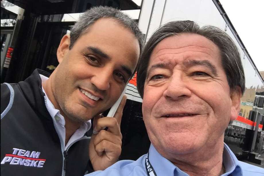 Juan Pablo Montoya, expiloto de F1, y Germán Mejía Pinto, periodista experto en deportes a motor.