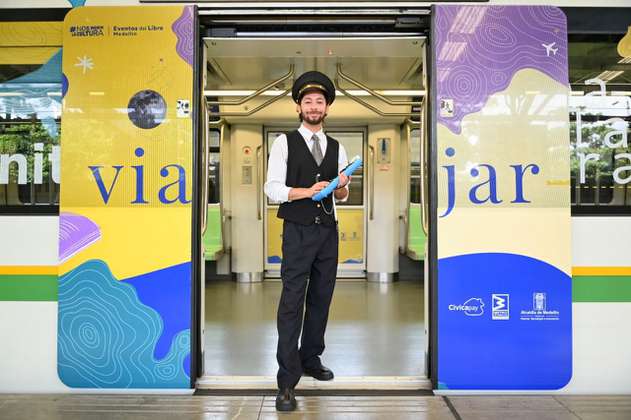 Los vagones del metro de Medellín se convertirán en un vehículo literario