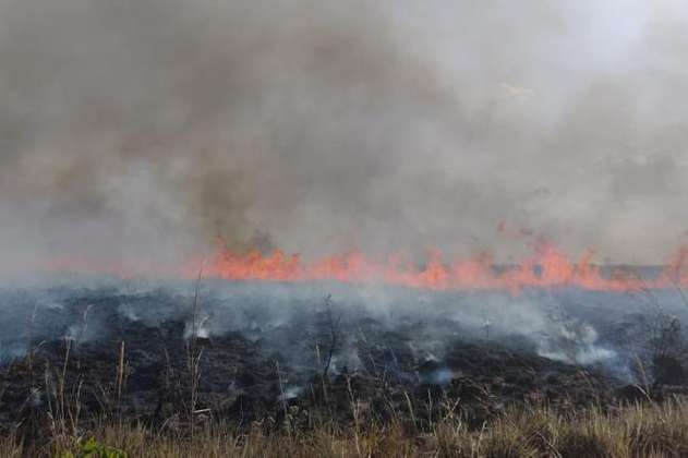 Se quema la Reserva Bojonawi en el Vichada