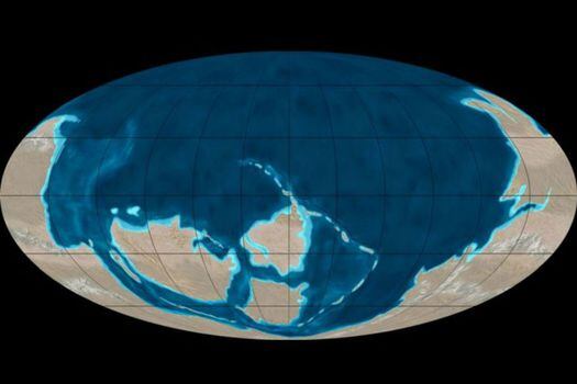 Así era el supercontinente Pannotia, que se cree existió hace 600 millones de años. / Esacademic