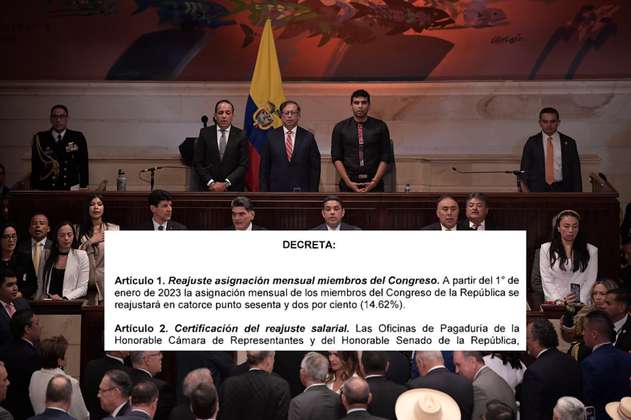 Petro firmó decreto que aumenta salario de los congresistas: queda en $43 millones