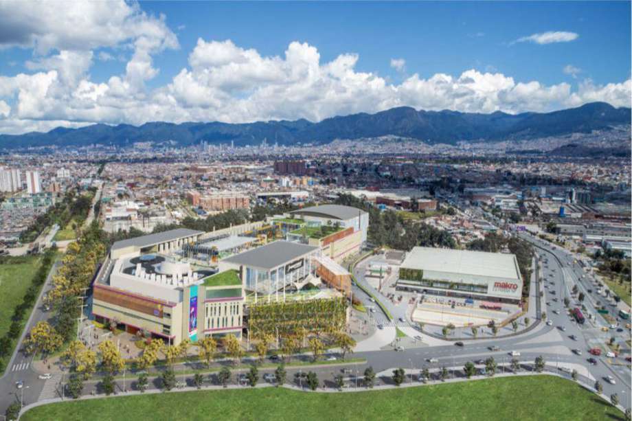 El centro comercial Paseo Villa del Río está ubicado sobre la Autopista Sur, en Bogotá.