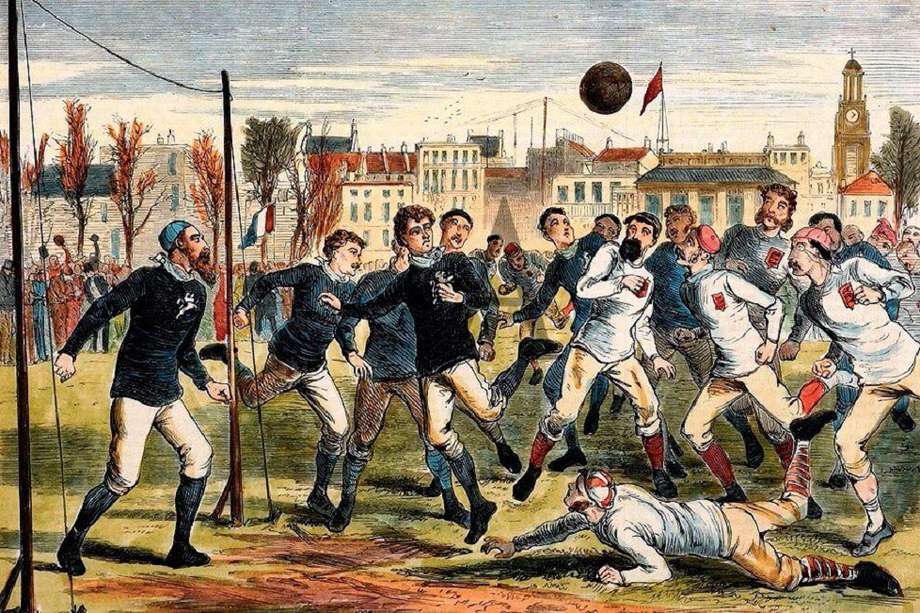 el 30 de noviembre de 1872 se disputaba el primer partido entre selecciones. Escocia e Inglaterra empataron 0-0.