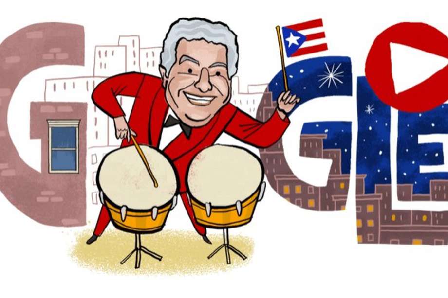 El doodle animado relata la carrera musical de Tito Puente desde sus orígenes como parte de la celebración del Mes de la Herencia Hispana.
