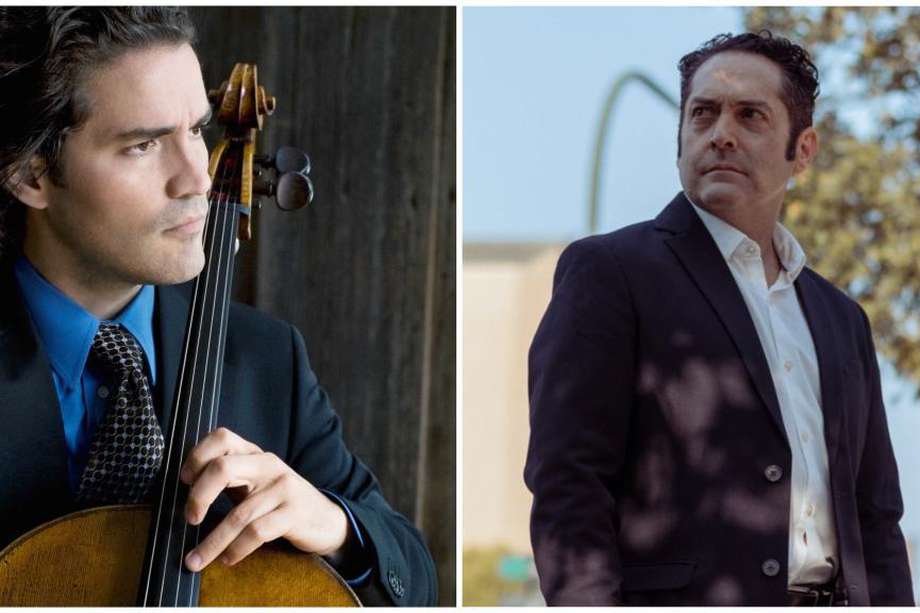 (izq.der.) El violonchelista Zuill Bailey se presentará junto a la Orquesta Sinfónica Nacional de Colombia. El tenor Alejandro Escobar se estará presentando junto al pianista Francis Díaz.