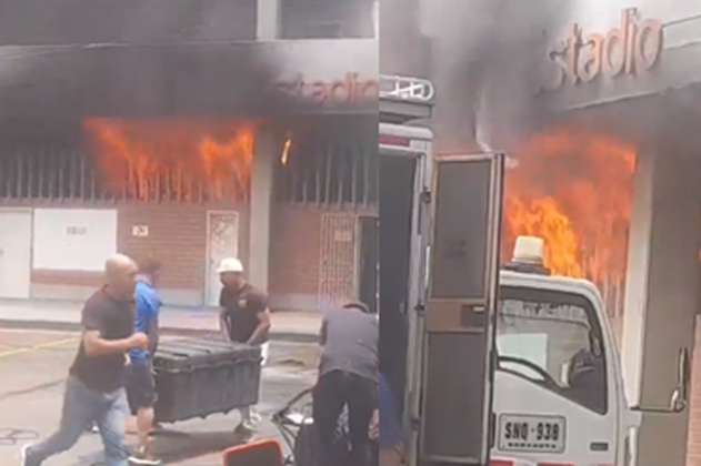 Incendio en Envigado: bomberos controlaron emergencia en Polideportivo Sur