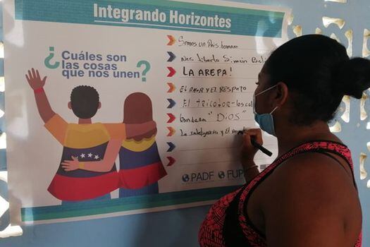 El programa Integrando Horizontes propone integrar a los migrantes venezolanos con las comunidades colombianas desde las cosas que nos unen.
