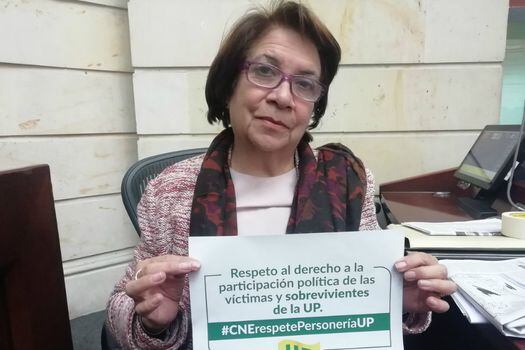 Aída Avella, senadora de la Unión Patriótica.  / Tomada de Twitter