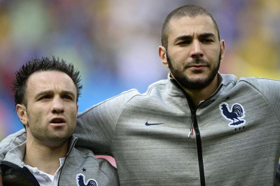Mathieu Valbuena y Karim Benzema compartieron en la selección de Francia.