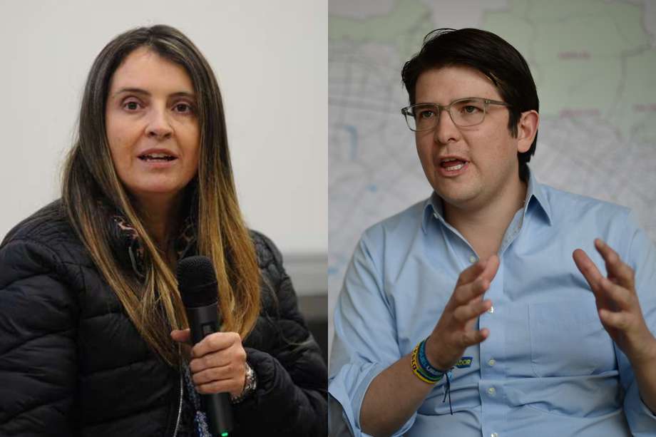 Los senadores Paloma Valencia y Miguel Uribe, del Centro Democrático, son dos de los legisladores más visibles de la oposición.