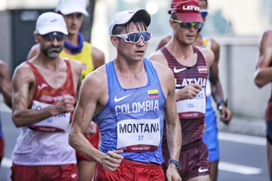 José Montaña tuvo un tiempo de 3:53:50 en los 50 kilómetros de marcha en los Juegos Olímpicos de Tokio 2020.