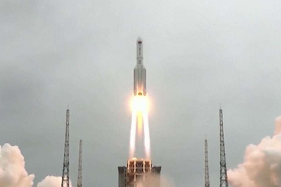 El cohete era parte de la construcción de la estación espacial China.