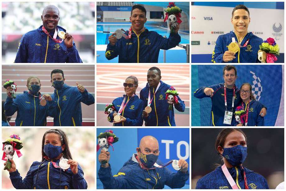 Con 16 deportistas, Colombia logró 24 medallas en los Paralímpicos de Tokio 2020.