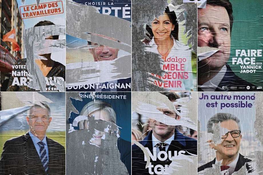 Emmanuel Macron y Marine Le Pen se enfrentarán en una segunda vuelta el 24 de abril.