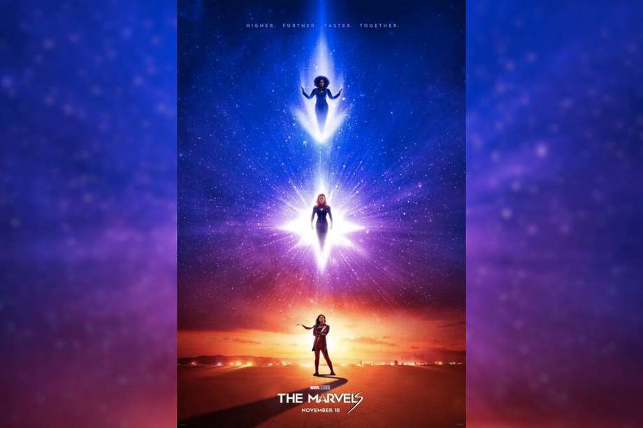 Brie Larson, Teyonah Parris e Iman Vellani protagonizan la cinta que cerrará el año de Marvel en las salas de cine.