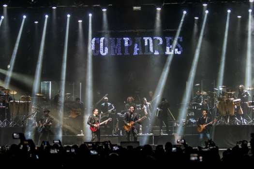 Andrés Cepeda y Fonseca finalizaron el sábado en Bogotá el ciclo de presentación de su gira “Compadres”.  / Cortesía