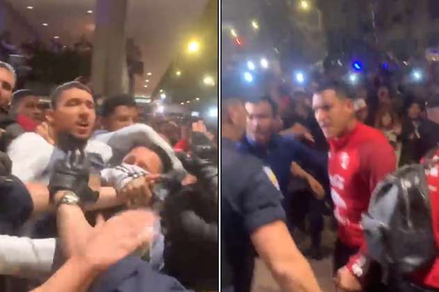 Video: altercados entre la selección peruana, hinchas y la policía en Madrid