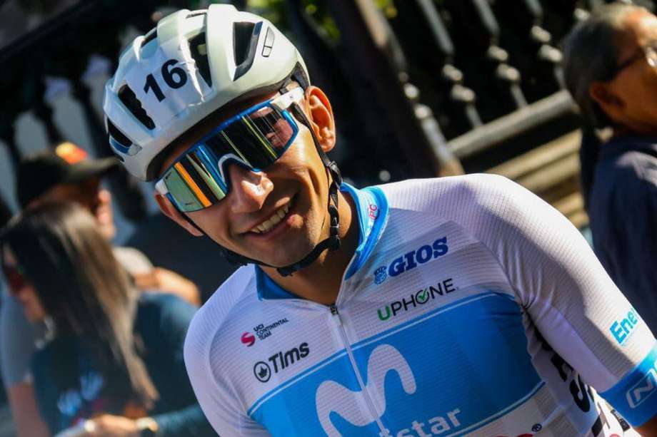 Marco Tulio Suesca, ciclista del Movistar Best PC.