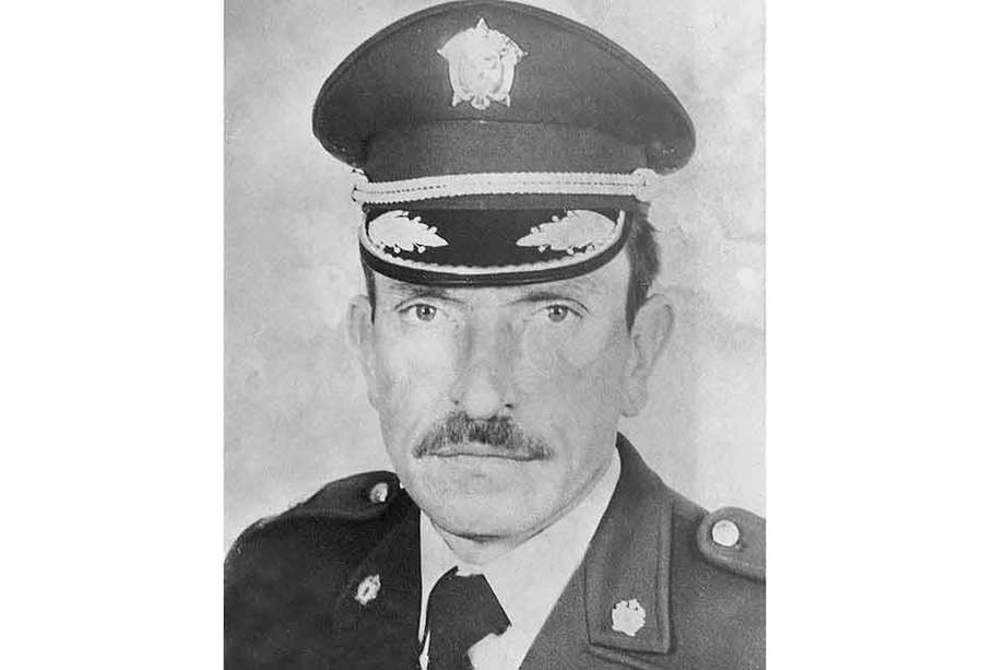 El coronel Valdemar Franklin Quintero, asesinado el 18 de agosto de 1989. 
