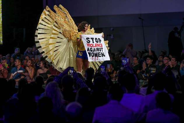 Miss Brasil reclamó el fin de la violencia machista 