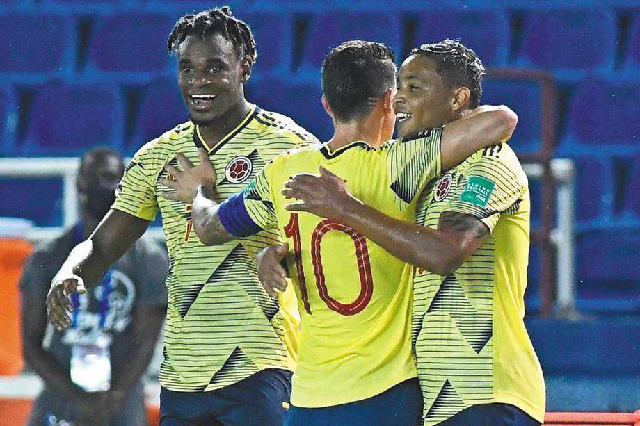 En su primer partido en la eliminatoria, Colombia venció 3-0 a Venezuela en Barranquilla.
