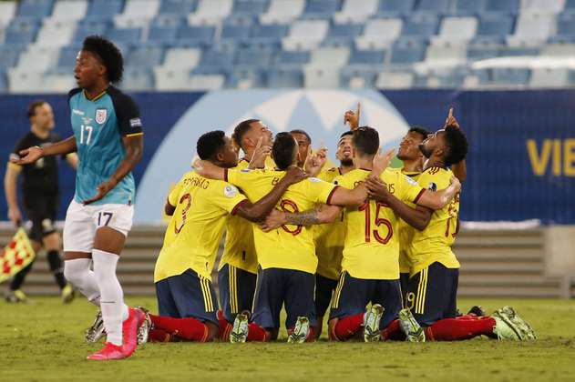 Colombia venció a Ecuador, pero no jugó bien en su debut en la Copa América