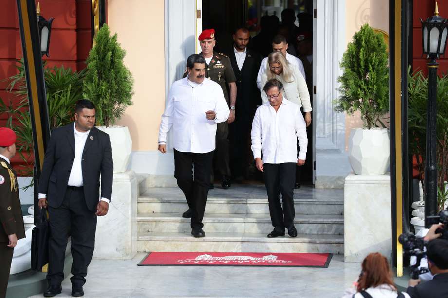 Este es el segundo encuentro oficial que sostienen Nicolás Maduro y Gustavo Petro. La Casa de Nariño denominó esta visita como “una reunión de seguimiento”. 