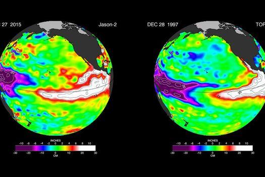 Hasta ahora sólo se contaba con datos a corto plazo sobre El Niño, con los que se hacía difícil concluir si los cambios observados en las últimas décadas eran excepcionales o frecuentes. / Nasa.