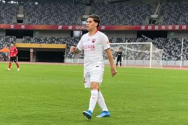 Juan Fernando Quintero made his Chinese football debut in Shenzhen