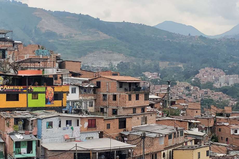 Vista del barrio Independencias en la Comuna 13 de Medellín.