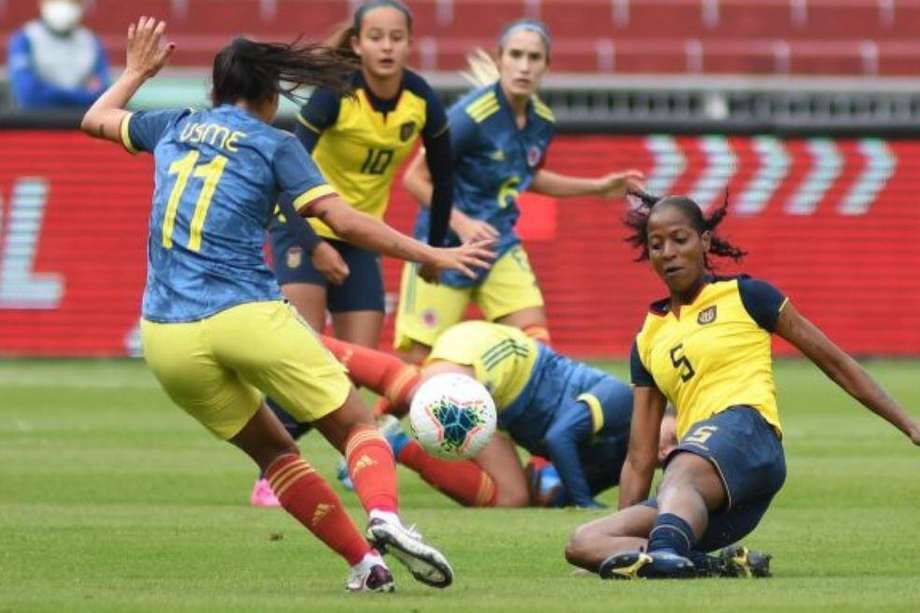 Catalina Usme marcó el único gol de la victoria de Colombia contra Ecuador en el partido amistoso que jugaron recientemente.