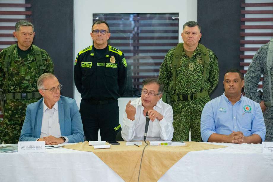 El mandatario lideró un consejo de seguridad en Chocó.