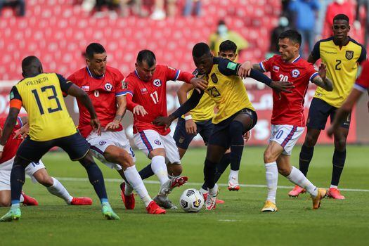 Ecuadorvs. Chile en las Eliminatorias al Mundial de Catar 2022 // EFE