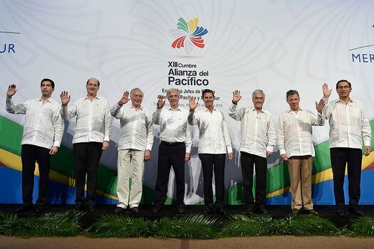 Presidentes de los países de la Alianza del Pacífico y Mercosur. / Cortesía - Presidencia de la República