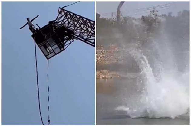Video: turista saltó desde un puente en “bungee” y la cuerda se rompió