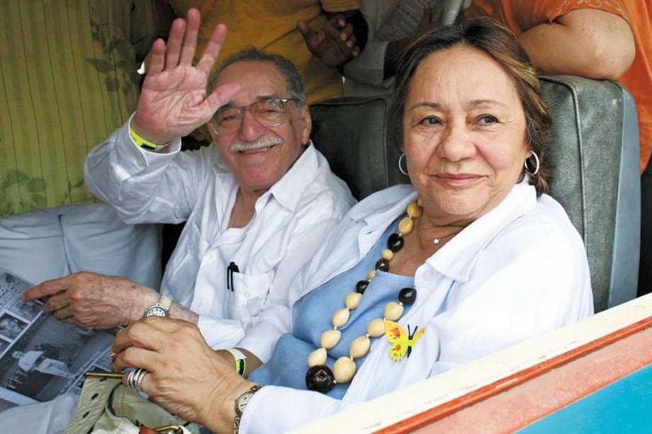 Mercedes Barcha Pardo nació el 6 de noviembre de 1932 en Magangué, Bolívar, y murió el 15 de agosto de 2020 en Ciudad de México. Aquí con Gabriel García Márquez la última vez que fueron a Aracataca, la tierra del Nobel. 