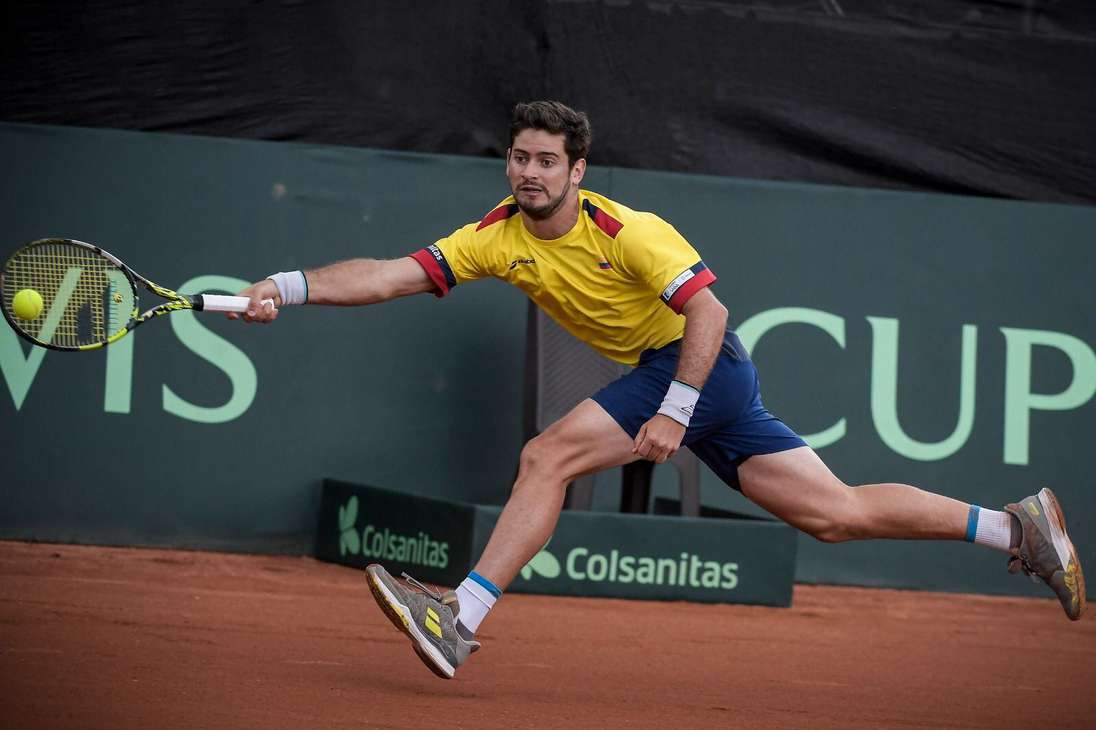 Nicolás Mejía es el jugador mejor posicionado en el escalafón de la ATP del equipo de Colombia en la Copa Davis