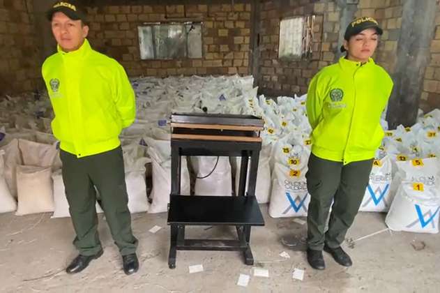 Policía incauta 11,4 toneladas de material para la fabricación de estupefacientes